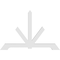 Ekena Millwork Vanguard Architectural Grade PVC Gable Bracket, 96"W x 64"H x 4"D x 6"F, 16/12 Pitch GBP096X64X0406VAN00 - alternate 4